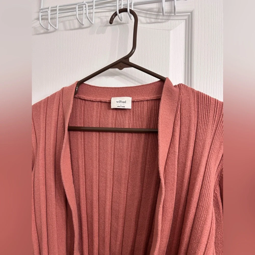 Aritzia Wilfred Plunge Front Cardigan • Size Large - Picture 8 of 10